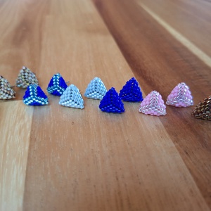 Királykék pötty - ékszer - fülbevaló - pötty fülbevaló - Meska.hu