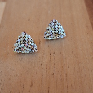 Picasso pötty, Ékszer, Fülbevaló, Pötty fülbevaló, Ékszerkészítés, Gyöngyfűzés, gyöngyhímzés, MESKA