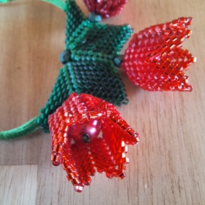 Tulipánok 3D medál - ékszer - nyaklánc - medálos nyaklánc - Meska.hu