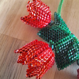 Tulipánok 3D medál - ékszer - nyaklánc - medálos nyaklánc - Meska.hu