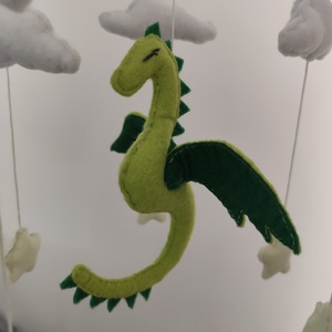 Kiságyforgó srknnyal - játék & sport - 3 éves kor alattiaknak - kiságyforgó - Meska.hu