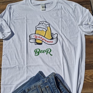 Póló színváltó sörös - ruha & divat - férfi ruha - póló - Meska.hu