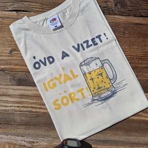 Póló színváltó sörös - ruha & divat - férfi ruha - póló - Meska.hu