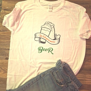 Póló színváltó sörös, Ruha & Divat, Férfi ruha, Póló, , MESKA