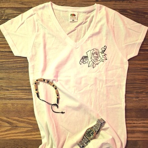 Póló színváltó rózsával, Ruha & Divat, Női ruha, Póló, felső, Mindenmás, MESKA