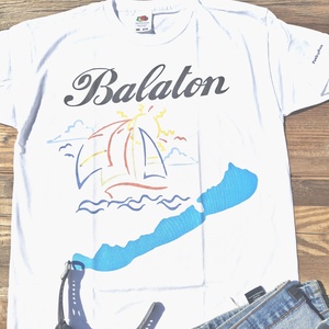 Póló színváltó Balaton mintával - ruha & divat - női ruha - póló, felső - Meska.hu