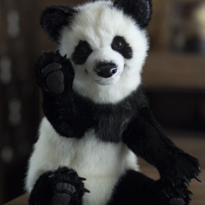 Élethű művész panda maci - játék & sport - plüssállat & játékfigura - maci - Meska.hu