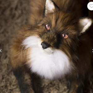 Élethű róka plüss - játék & sport - plüssállat & játékfigura - más figura - Meska.hu