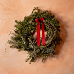 Karácsonyi kopogtató (fenyő, ciprus, zanót), Karácsony, Karácsonyi lakásdekoráció, Karácsonyi ajtódíszek, Virágkötés, MESKA