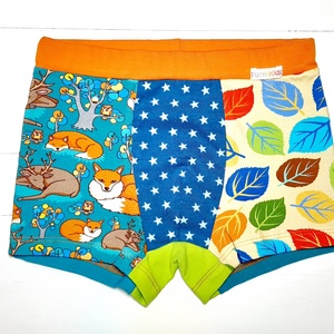 MIKSA róka és őz mintás boxer 128-as - Meska.hu
