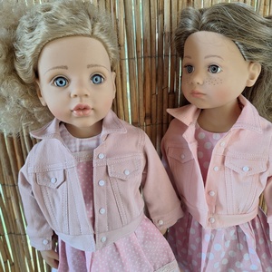 Rózsaszín farmer dzseki 46-50 cm magas Götz babára , Játék & Sport, Baba & babaház, Babaruha, babakellék, , MESKA