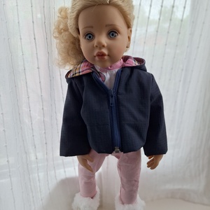 Kabát Babaruha 46-50 cm magas Götz babára  - játék & sport - baba & babaház - babaruha, babakellék - Meska.hu