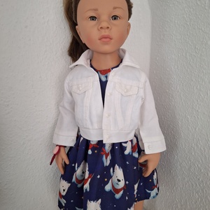 Babaruha 46-50 cm magas Götz babára FARMER DZSEKI - játék & sport - baba & babaház - játékbaba, babakellék - Meska.hu