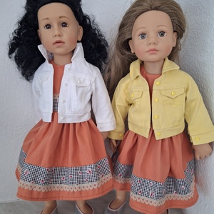 Babaruha 46-50 cm magas Götz babára FARMER DZSEKI - játék & sport - baba & babaház - játékbaba, babakellék - Meska.hu