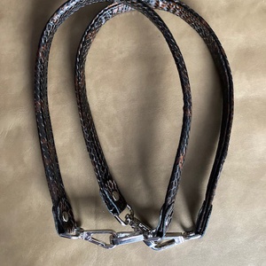 Valódi bőr táska szett horgolt táskára - táska & tok - táskapánt & alkatrész - Meska.hu