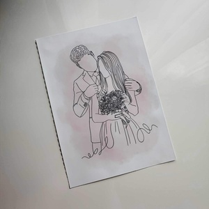 Portré vonalrajz - művészet - portré & karikatúra - portré - Meska.hu
