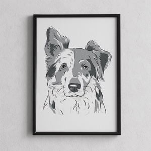 Állatportré (digitális), Művészet, Portré & Karikatúra, Portré, Fotó, grafika, rajz, illusztráció, MESKA