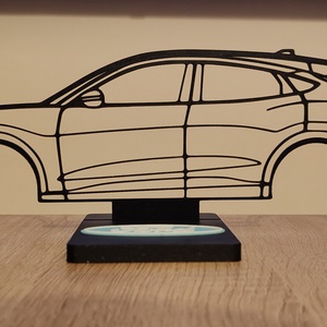 Ford Mustang 2D Sziluett, Esküvő, Dekoráció, Asztaldísz, , MESKA