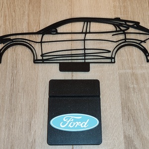 Ford Mustang 2D Sziluett - esküvő - dekoráció - asztaldísz - Meska.hu