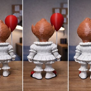 Pennywise összerakott 3D - kellékek & szerszámok - dekorációs kellékek - figurák - Meska.hu
