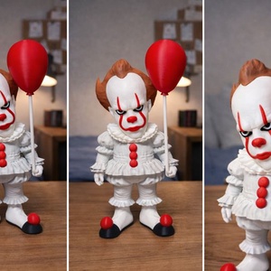 Pennywise összerakott 3D - kellékek & szerszámok - dekorációs kellékek - figurák - Meska.hu