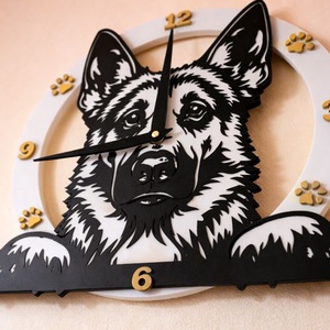 K9 rendőrkutya 3D falióra, Otthon & Életmód, Dekoráció, Fali és függő dekoráció, Falióra & óra, Mindenmás, MESKA
