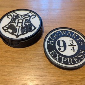 Harry Potter Poháralátét szettek - otthon & életmód - konyhafelszerelés, tálalás - tálalás - tányér- és poháralátét - Meska.hu