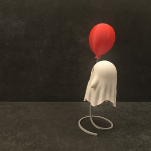 Cuki Világító Lufis Szellem Polcdísz - otthon & életmód - dekoráció - asztal és polc dekoráció - asztaldísz - Meska.hu