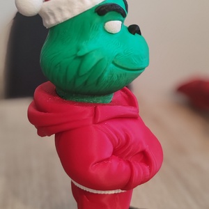 Grinch 25cm 3D - otthon & életmód - dekoráció - dekoratív figurák és szobrok - Meska.hu