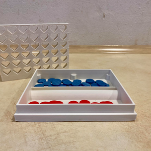 Valentin napi amőba 3D  - játék & sport - készségfejlesztő és logikai játék - logikai játékok - Meska.hu