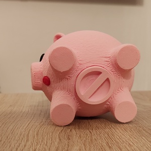 Cuki malac persely 3D - otthon & életmód - dekoráció - asztal és polc dekoráció - persely - Meska.hu