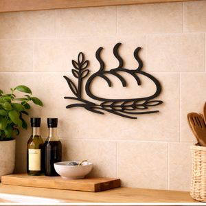 Friss kenyér Fali 2D Sziluett, Otthon & Életmód, Dekoráció, Fali és függő dekoráció, Falra akasztható dekor, , MESKA