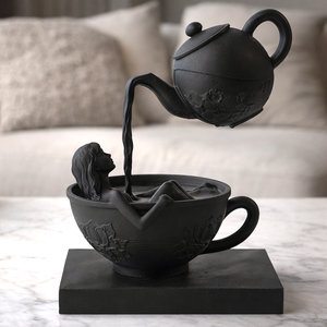 Szünet � nőalak teáscsészében 3D, Otthon & Életmód, Konyhafelszerelés, tálalás, Konyhai dekoráció, Konyhai dísz, , MESKA