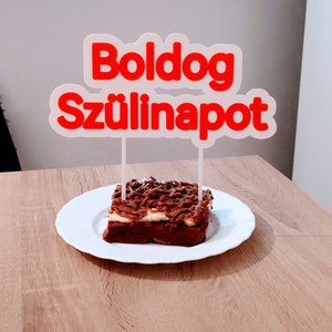 Boldog Szülinapi Nagy tortadísz 3D, Otthon & Életmód, Konyhafelszerelés, tálalás, Sütés, főzés, Sütidísz, , MESKA