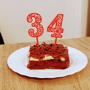 Szülinapi tortadísz számok 3D - otthon & életmód - konyhafelszerelés, tálalás - sütés, főzés - sütidísz - Meska.hu