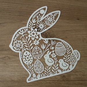 Húsvéti kifesthető nyuszi 3D - ünnepi díszek, dekorációk - húsvéti díszek és dekorációk - húsvéti asztaldíszek - Meska.hu