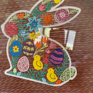 Húsvéti kifesthető nyuszi 3D - ünnepi díszek, dekorációk - húsvéti díszek és dekorációk - húsvéti asztaldíszek - Meska.hu