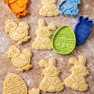 Húsvéti sütikiszúrók 3D - ünnepi díszek, dekorációk - húsvéti díszek és dekorációk - húsvéti sütikiszúró - Meska.hu