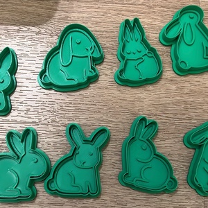 Húsvéti nyuszi sütikiszúrók 3D - Meska.hu