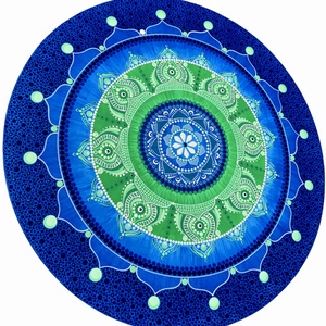 Mandala A tó ébredése - otthon & életmód - dekoráció - spiritualitás - mandala - Meska.hu