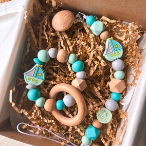 Mini Baba Box - Vitorlás, Játék & Sport, Babalátogató ajándékcsomag, Gyöngyfűzés, gyöngyhímzés, MESKA