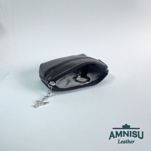 Sötétszürke kettő cipzáras kulcstartó B8021 - táska & tok - kulcstartó & táskadísz - kulcstartó - Meska.hu