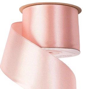 Szatén szalag 50mmx22,86m - púder rózsaszín, Kellékek & szerszámok, Rövidáru, Szatén szalag, Szalag, pánt, , MESKA