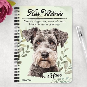 Személyre szabható - Pumi portré mintás A6-os füzet - otthon & életmód - papír, írószer - jegyzetfüzet & napló - Meska.hu