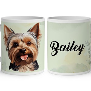 Névvel kérhető - Yorkshire terrier portré mintás bögre, Otthon & Életmód, Konyhafelszerelés, tálalás, Tálalás, Bögre & Csésze, , MESKA