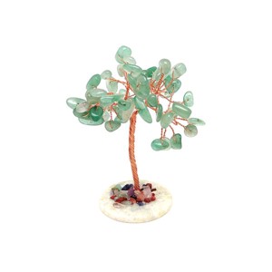 Ásványfa réz Aventurin jáde lapon 8cm, Otthon & Életmód, Dekoráció, Asztal és polc dekoráció, Gyöngyfa, ásványfa, , MESKA
