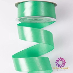 Szatén szalag 25mmx22,86m - menta, Kellékek & szerszámok, Rövidáru, Szatén szalag, Szalag, pánt, , MESKA