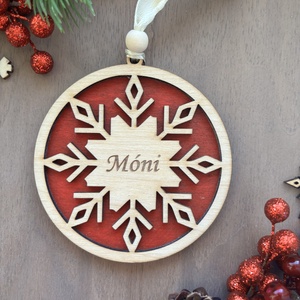 Névre szóló fa karácsonyfadísz - karácsony - karácsonyi lakásdekoráció - karácsonyfadíszek - Meska.hu