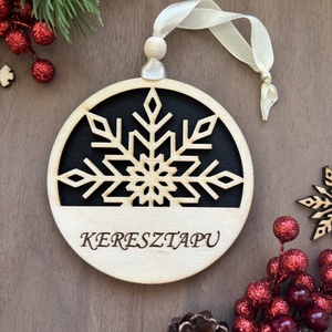Névre szóló fa karácsonyfadísz - karácsony - karácsonyi lakásdekoráció - karácsonyfadíszek - Meska.hu