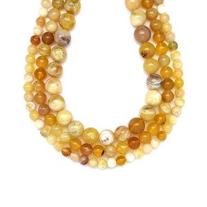 Opál sárga golyó 6mm  ékszerkészítő alapanyag (füzér), Kellékek & szerszámok, Ásvány alapanyag, Ásványfüzér, , MESKA